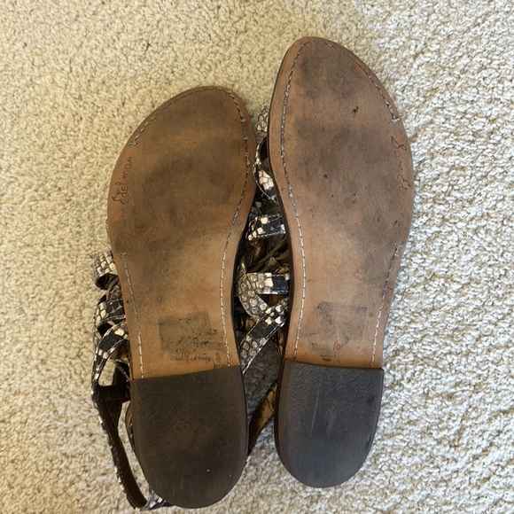 Sam Edelman Snakeskin Lace Up Sandal - Picture 7 of 7